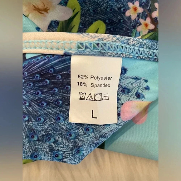 Tropical 🏝 Print Bikini Set‎ sz Large - Picture 7 of 7